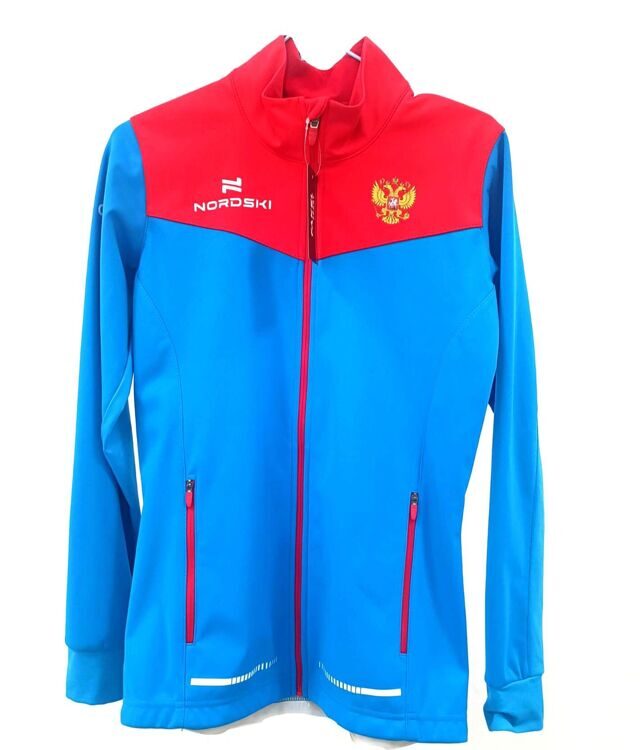 Куртка разминочная NORDSKI Pro Blue/Red W. NSW545192